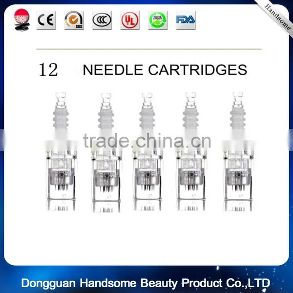 2016 Hot Sale 1/3/7/9/12/36/ Nano Silicon Needles Thread Head Derma Pen Micro Needle Cartridge for Derma Pen