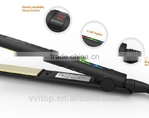Nano Silver and Tourmaline Hair Straightener With Safe and Flash MCH Heating photo-2