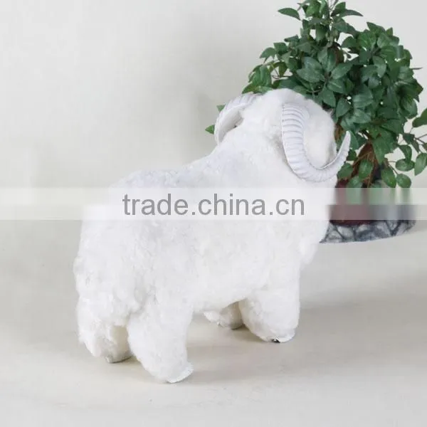 Unstuffed Plush Wire Animals Goat Metal Crafts Garden Decoration photo-3
