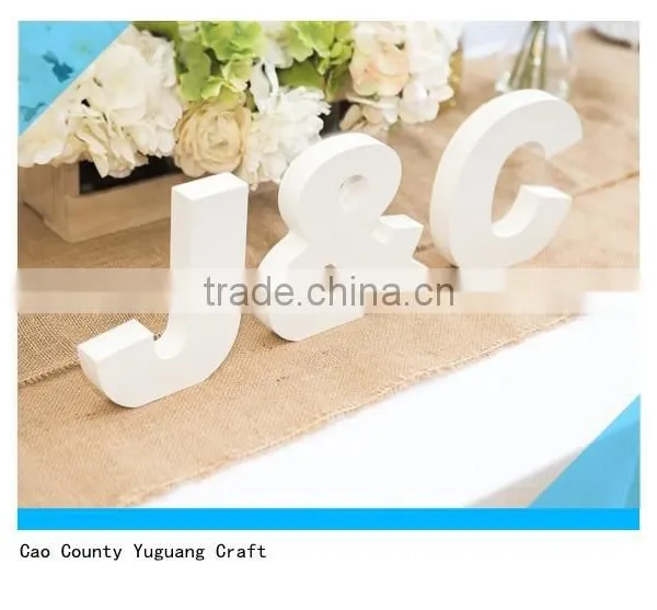 White Decorative Wooden Letters Wholesale for Wedding Decor photo-3