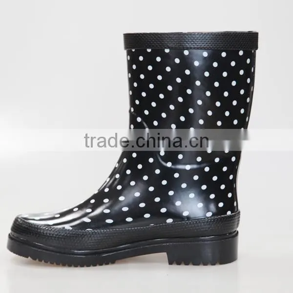 Women Mid Custom Logo Rain Boots photo-4
