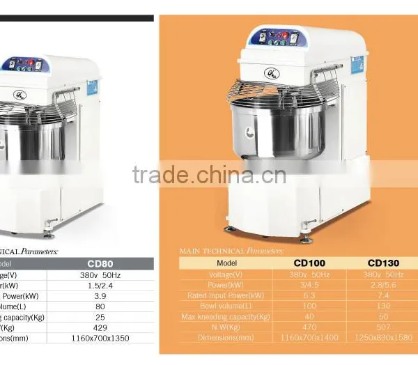Hot Sale 20Kg Dough Stand Mixer, Spiral Mixer, Flour Mixer Machine Price(CD50) photo-3
