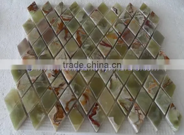 Factory Price MULTI GREEN ONYX MOSAIC TILES COLLECTIONS photo-3