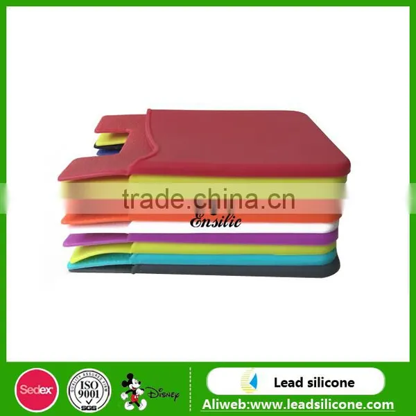 Newest Hot Selling Silicone Phone Smart Pockets, Silicone Card Holder With 3M Sticker photo-2