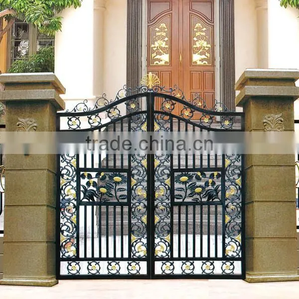 Garden Decoration Powder Coated Cast Aluminum Metal Garden Door Gate photo-2