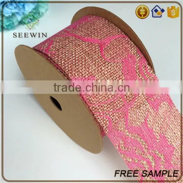 High Quality Online Lace Mesh Linen Jute Craft Fabric Ribbon Wholesale photo-4