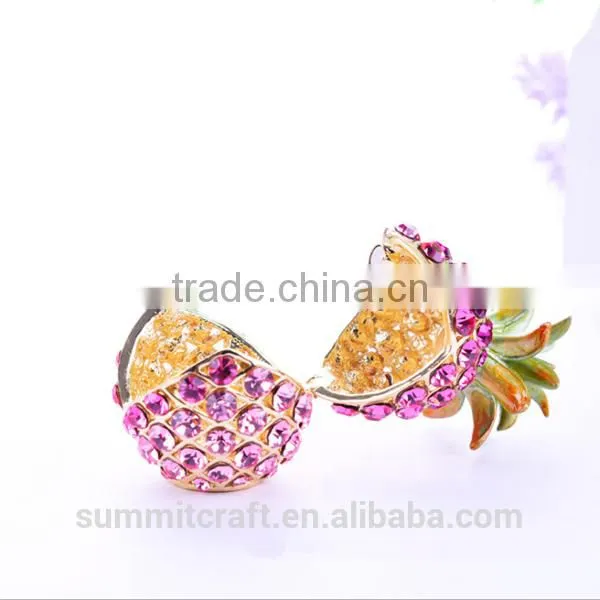 Wedding Take Away Gifts Artificial Diamante Mini Metal Pineapple Figurine photo-3