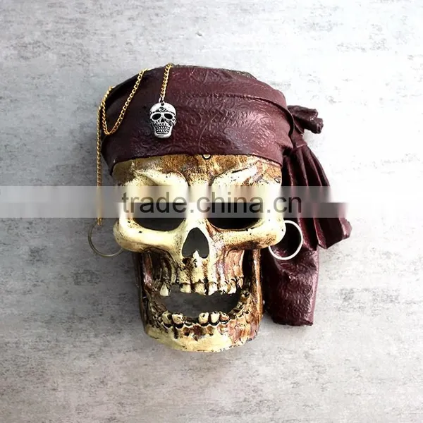 Custom Halloween Pirates of the Caribbean Skull Wall Hanging photo-3