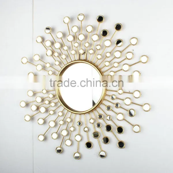 Modern Style Living Room Iron Frame Silver Mirrors photo-5