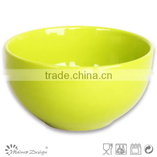 5.5 Inch Ceramic Rice Bowl Solid Brown Color photo-5