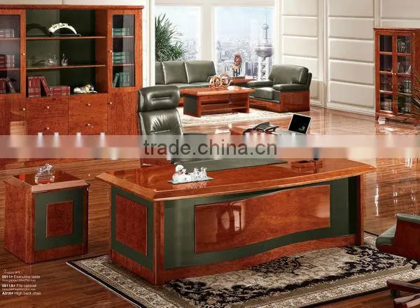Antique Office Desk, Luxury Workstation Desk,Wooden Computer Desk,Writing Table(BF08-0221) photo-1