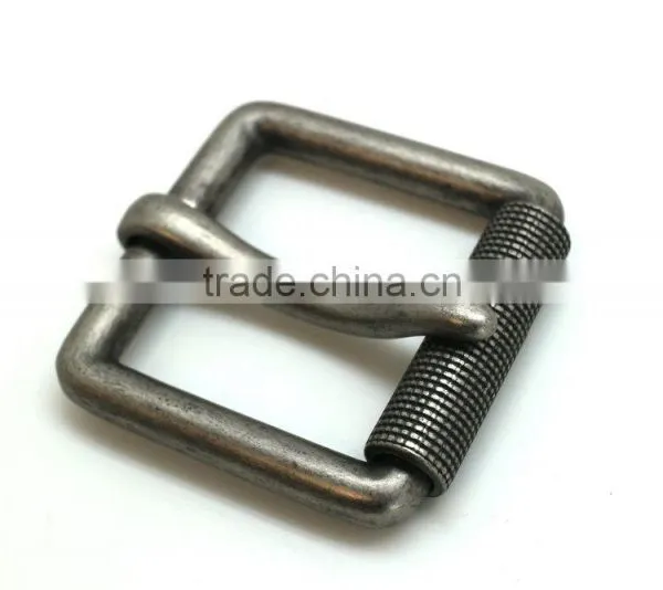 1-1/2" Standard Leather Belt Buckl, Zinc Alloy Material Buckle With Roller, Antique Nickel Belt Buckle photo-3