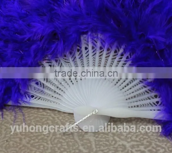 Hot Selling Plastic Turkey Feather Fan photo-3