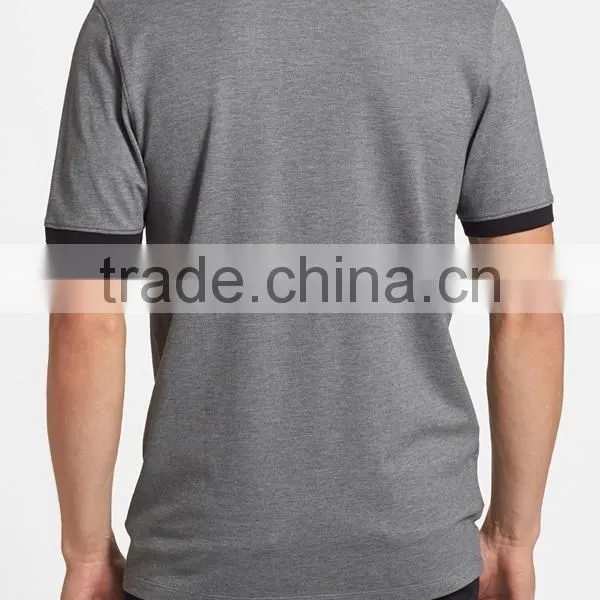 Wholesale Knit Collars Work Uniform Pique Polo Shirt photo-2