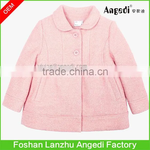 Children Girls Holiday Dress up Winter Xmas Woolen Glitter Overcoat photo-4