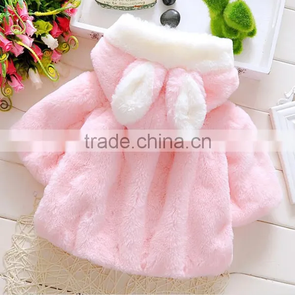 Zm40648b Wholesale Baby Girls Coat Fancy Warm Children Jackets photo-3