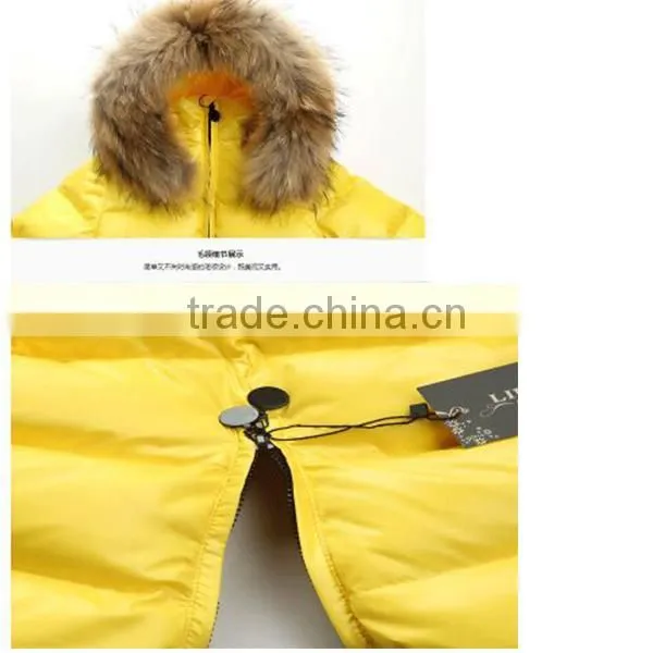 2016 Hot Saling Siamese Trousers Hoody Belt Kid Down Jacket photo-4