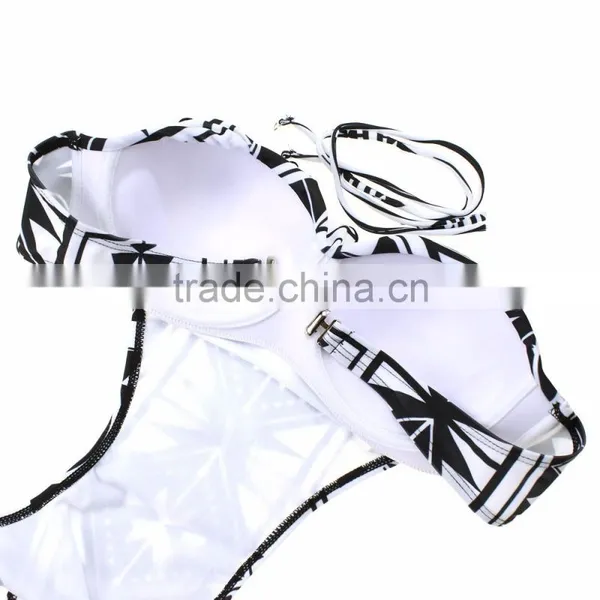 Sexy Women Halter Cut Out One-Piece Swimwear Swimsuit photo-3