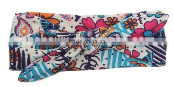 100% Cotton Fabric Printed Kids Girl Headband photo-5