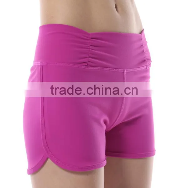 High Quality Women Gym Shorts Custom Fitness Yoga Pants in Guangzhou Manufacturer photo-4