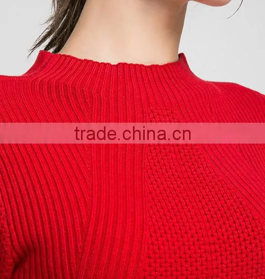 OEM Custom Latest Formal Design Wool Knitting Pattern Sweater Dress for Women photo-4