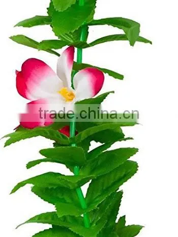 Hawaii Flower Necklaces Hula Lei Garland For Party Dance Plumeria Flower Lei Leaf Shape photo-3