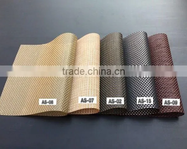 Non-slip PVC Heat Insulation Stain-resistant Woven Mesh Restaurant Placemats photo-5