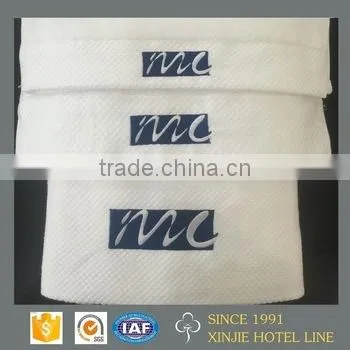 Various Dobby Design Cotton White Towels With Single Loop photo-2