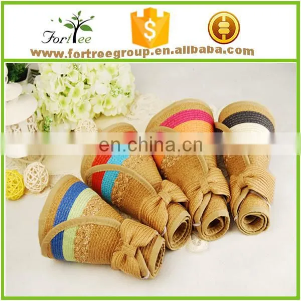 Custom Sport Running Cheap Straw Sun Visor Hats for Women photo-3