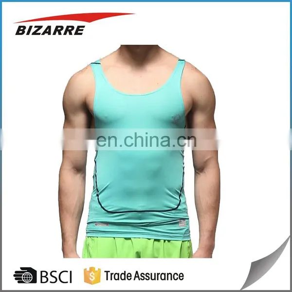 Polyseter/spandex All Over Printed Tank Tops for Men Gym Wear in Bulk Wholesale photo-5