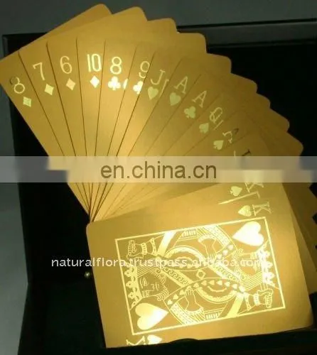 Gold Foil Playing Cards