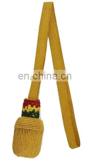 Leather Strap Sword Knot Portepee | Golden Sword Knots | German Sword Knot | Portepee Sword Knot | Uniform Accoutrements photo-5