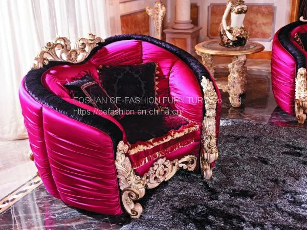 OE-FASHION American Style Antique Style Red Latest Design European Style Sofa photo-5