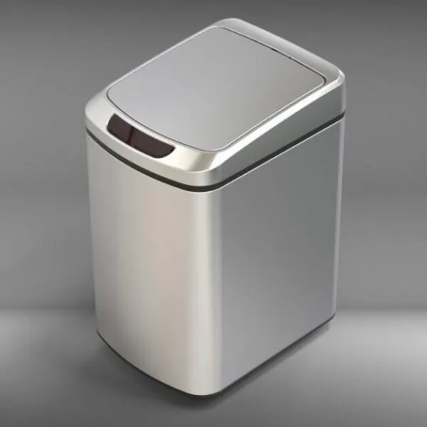 Stainless Steel Automatic Trash Can With Odor Control System Big Lid Opening Sensor Touchless Kitchen Trash Bin