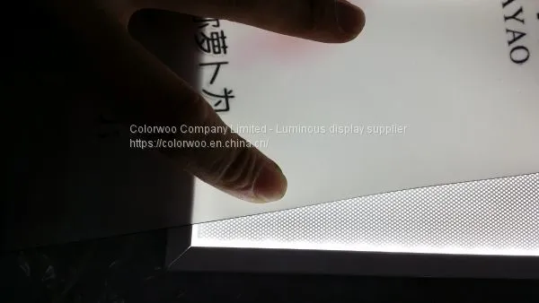 Colorwoo Led Light Panel LGP Shoppe Acrylic Display Rack Luminous Lighting Shelf Custom Size,good Detail photo-2