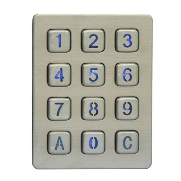 3x4 Layout Metallic Keypad Digital Numeric Keypad for Industrial Area photo-5
