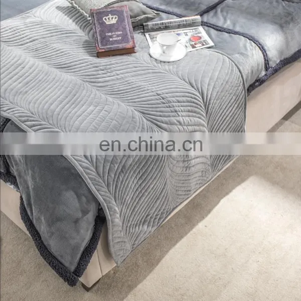 Solid Grey King Size Lightweight Washed Quilt Set Coverlet /comforter Bedding Bed Sheets Sets photo-2