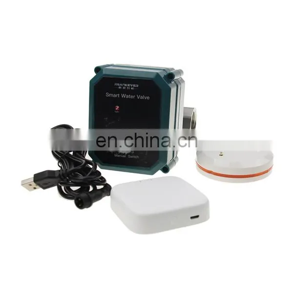 WIFI Smart Water Valve for Water Leakage Protection System Compatible With Alexa Google Home and Wireless Gateway With Tuya APP photo-2