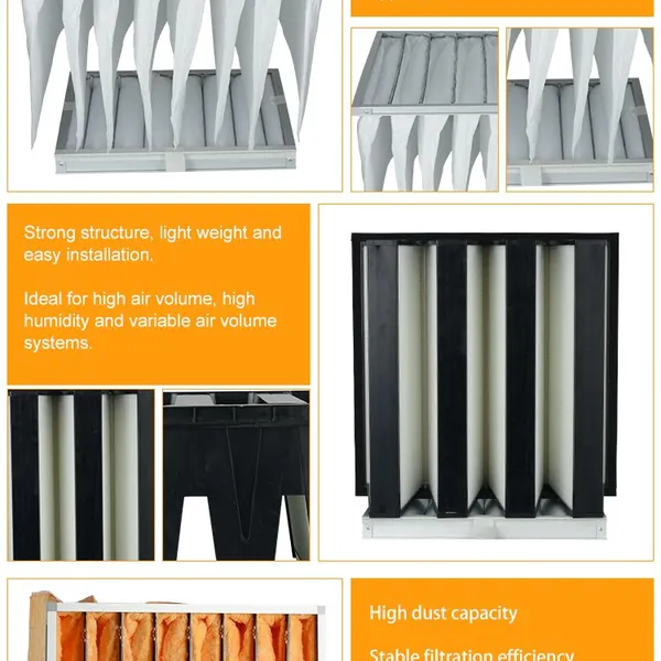 V-Bank HEPA Air Filter for Rigid Box HVAC System photo-3