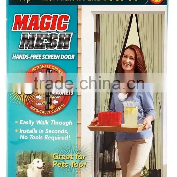 Magic Mesh Hands-Free Retractable Screen Door