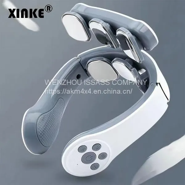 Intelligent Voice Call 3D Neck Massager Remote 2 Level Infrared Heating Pain Neck Care Massager