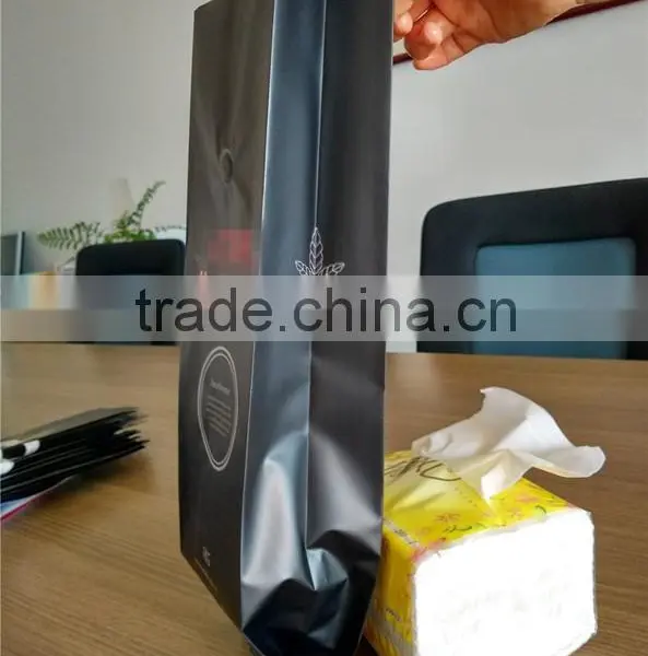 Side Gusset Laminated Plastic Printed Coffee Bean Packaging Bags With Valve 1KG photo-2