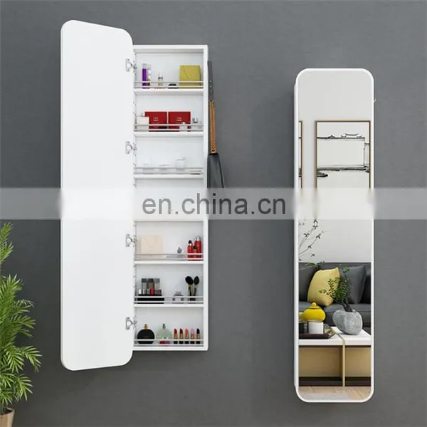 OEM Low Price Wall Mounted Dressing Mirrors With Organizer Cabinet