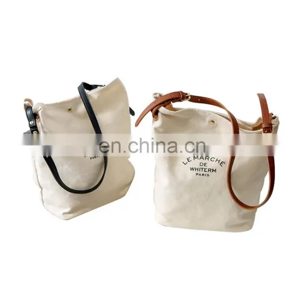Extra Heavy Large Small Size Personalized Custom Logo Canvas Tote Cotton Canvas Blank Shopping Bag For Grocery photo-2