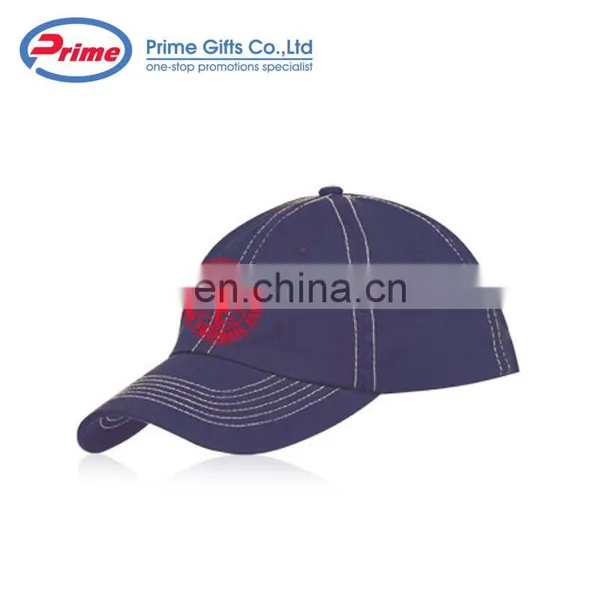6 Panel Unconstructed Retro Fitted Promotional Logo Printed Custom Baseball Cap photo-4