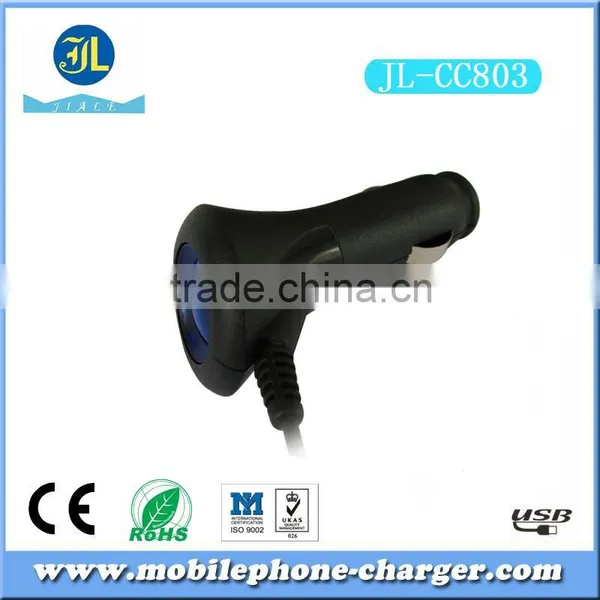 Fast Charging Mobile Phone Car Charger With Retractable Cable 1.5m photo-3