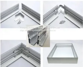 Fabric PVC LED Side Light Banner Tension Street Road Advertising Light Box Poster Aluminium Frame