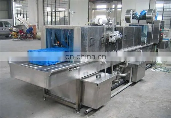 Shanghai Factory Full Automatic High Quality Plastic Basket Crate/box/tray Washing Washer Equipment Cleaning Machine photo-3