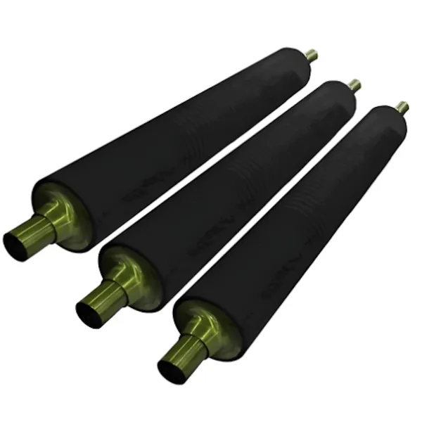 Pickling Line Squeeze Roll Acid Resistant Rubber Roller for Steel Strip Drying photo-2