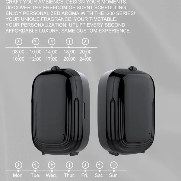 Public Restroom Odor Control Wall Mounted Scent Smart Timing Two Fluid Essential Oil Diffuser photo-5